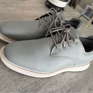 Stroll Derby Light Gray Leather golf shoes Size 13